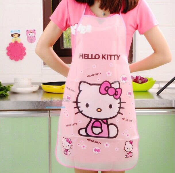 Pink Hello Kitty Waterproof Kitchen Apron - Very Cute