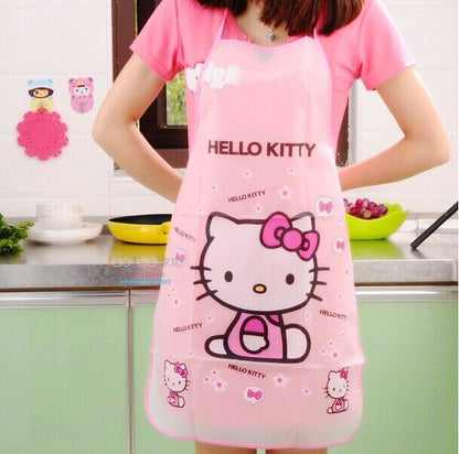 Pink Hello Kitty Waterproof Kitchen Apron - Very Cute