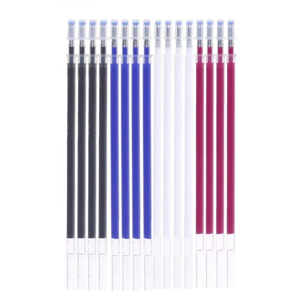 40Pcs/Set Heat Erasable Pens High Temperature Disappearing Fabric Marker Refills