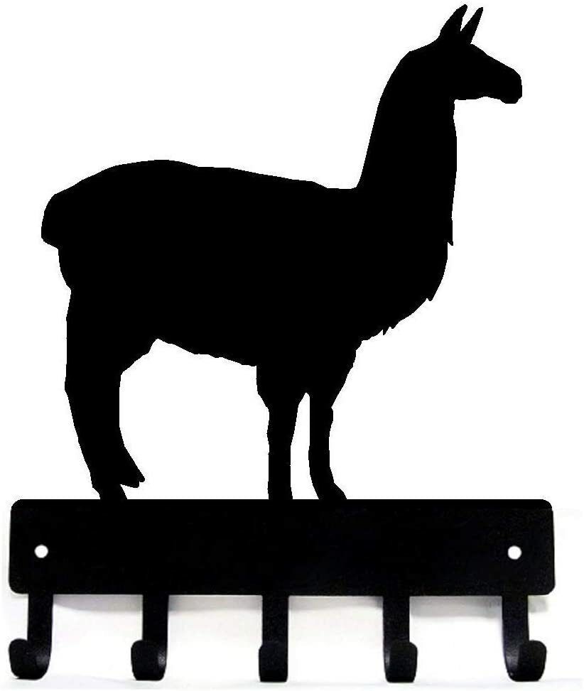 Llama Farm Key Rack - 9 inch Wide/6 inch Wide Metal Wall Art