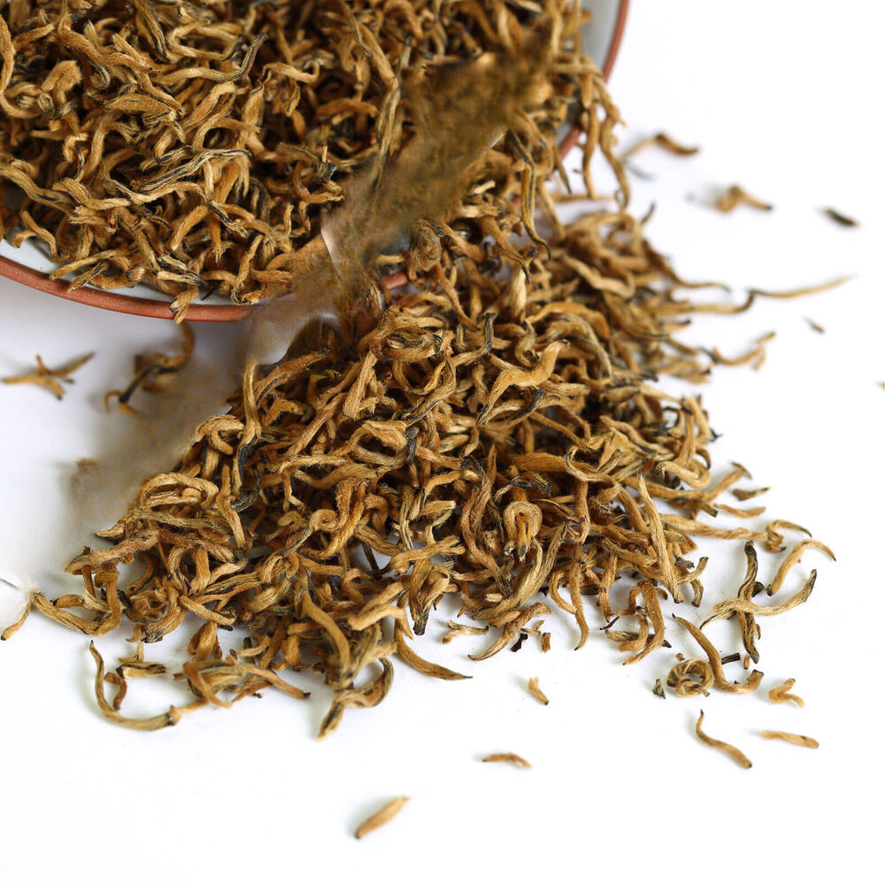 HELLOYOUNG 100g/3.52oz Supreme Wuyi Jinjunmei Eyebrow Black Tea Loose Golden Bud