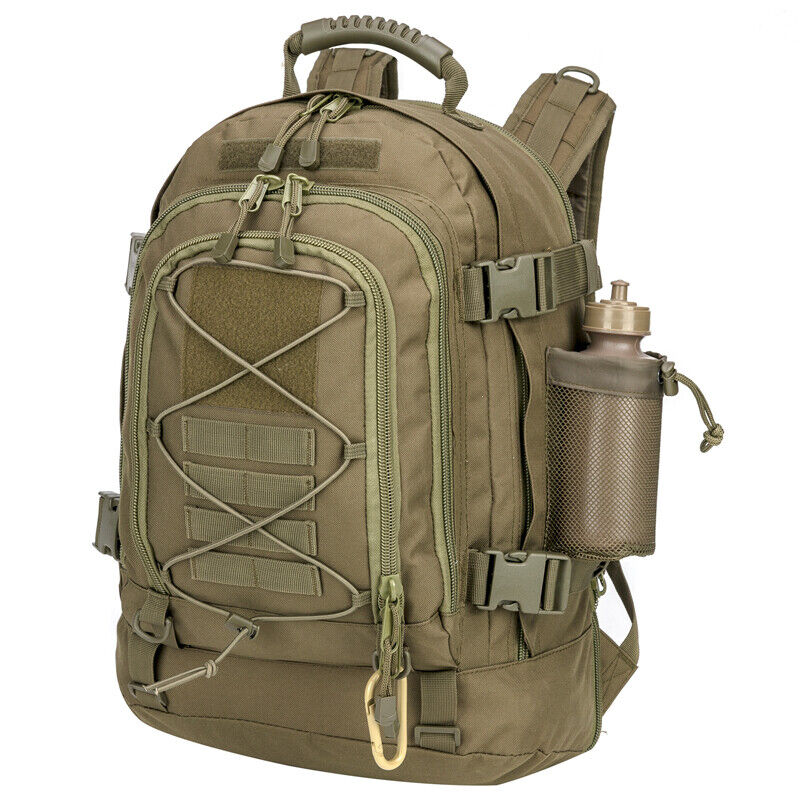 Großer militärischer taktischer Rucksack Outdoor erweiterbar Reise Wandertasche-