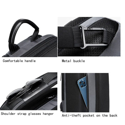 Men USB Shoulder Bag Travel Pack Crossbody Chest Bag Pack Women Female
