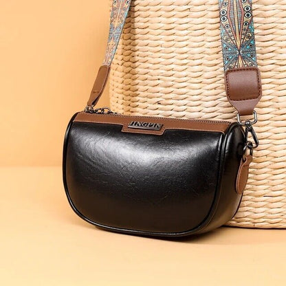 Genuine Leather Crossbody Bag For Women Luxury Design Bag Oil Waxed Handbag Gift