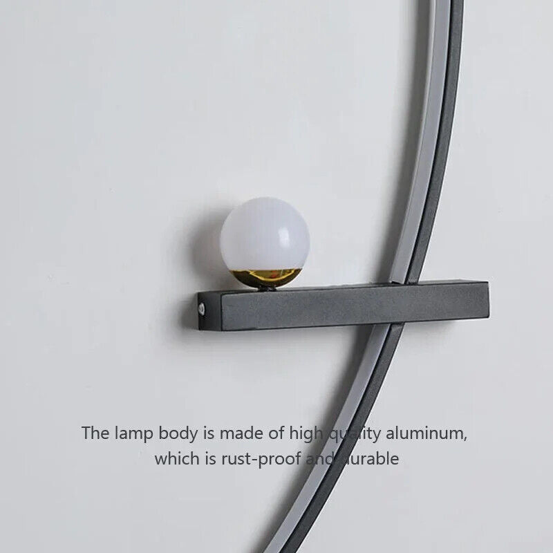 LED Wall Lamps Modern Black Gold Interior Nordic Art TV Home Decor Sconce Lights