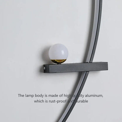 LED Wall Lamps Modern Black Gold Interior Nordic Art TV Home Decor Sconce Lights