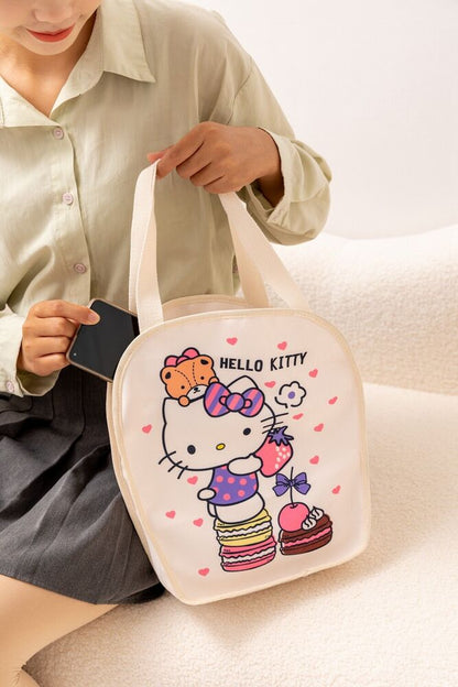 Cute Women Girl Hello Kitty Handbag Canvas Shoulder Bag Tote Storage