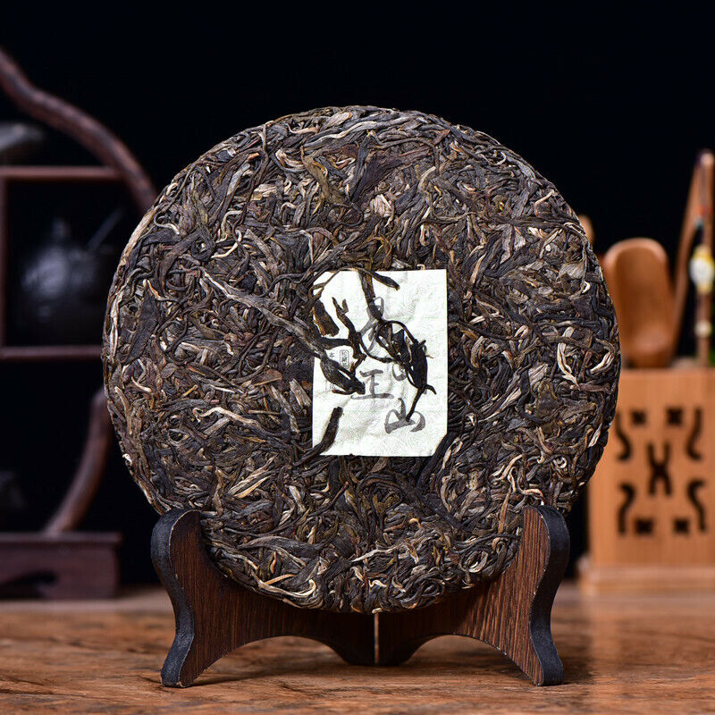 357g Yunnan Big Tree Pu'er Cha Tea Cake Natural Green Tea 2017 Spring Pu-Erh Tea
