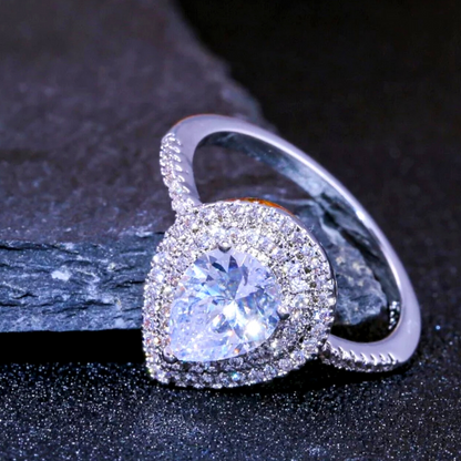 Anillo De Acero Inoxidable Para Mujer Woman Boda Fiesta Sortija De Gift Jewelry
