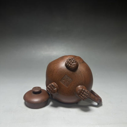 vintage chinese yixing purple clay teapot zisha ceremony teaware collection rare