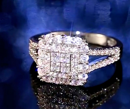 Anillo De Acero Inoxidable Para Mujer Woman Boda Fiesta Sortija De Gift Jewelry