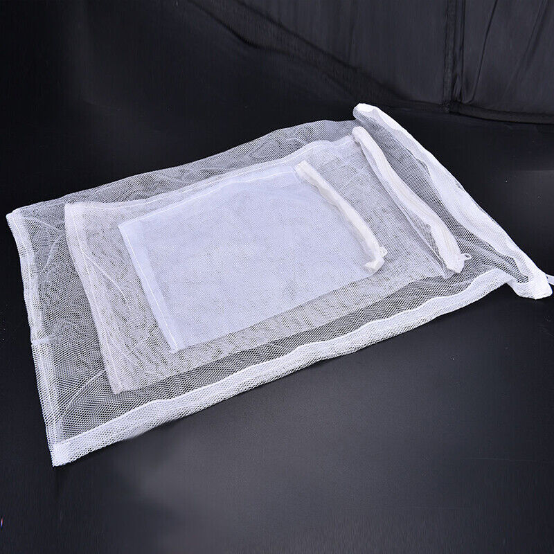 5X Aquarium Filter Material Net Bags Filter Bag Protective Net Cover With Zipper