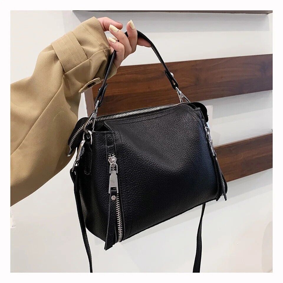 Women Genuine Leather Bag Crossbody Shoulder Purse