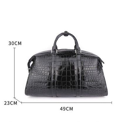 Real Alligator Crocodile Belly Skin Business Briefcase Shoulder Handbag Travel