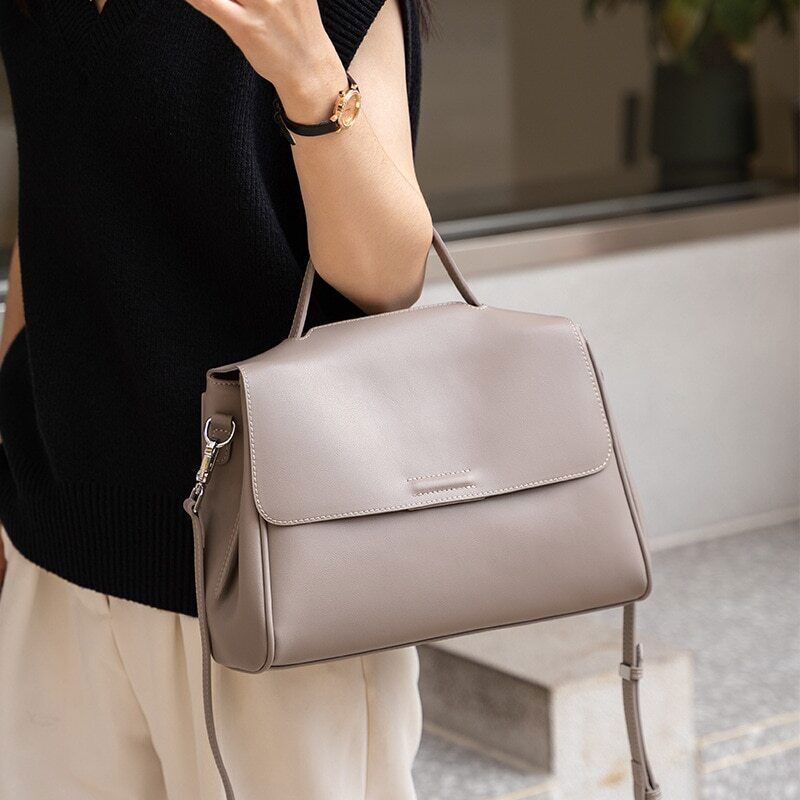 Women Handbag Genuine Leather High Capacity Crossbody Shoulder Bags