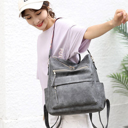 Backpack Women Leather Backpack School Bags Teenage Girls Women Travel Backpacks