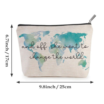 Cosmetic Travel Bag for Women Clutch Purse Accessories Everyday Use Makeup Gift