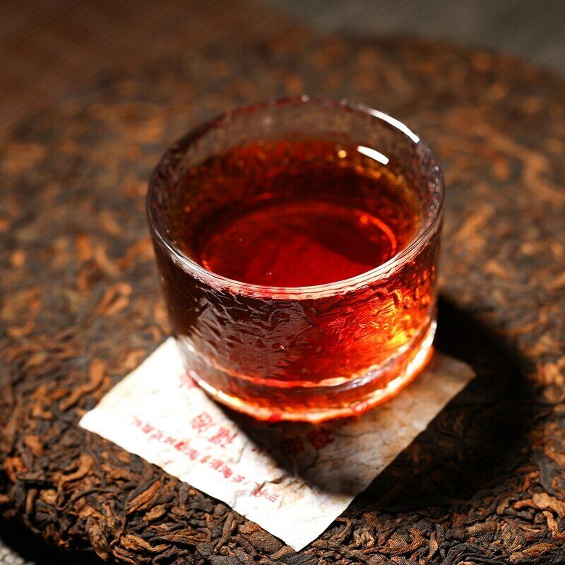 357g 2006 Menghai Qizi Cake Shu Puer Tea Fuhai 7576 Ripe Puer Tea