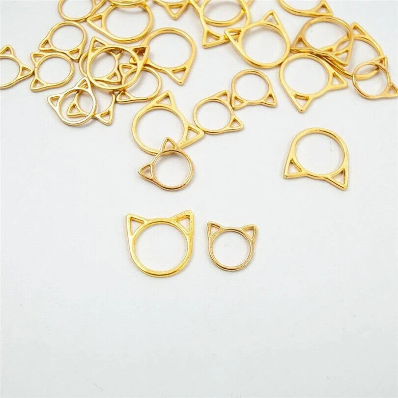 Stitch Markers 30 Pcs Cat Ears Metal Needle Clips Knitting Crochet Locking Latch