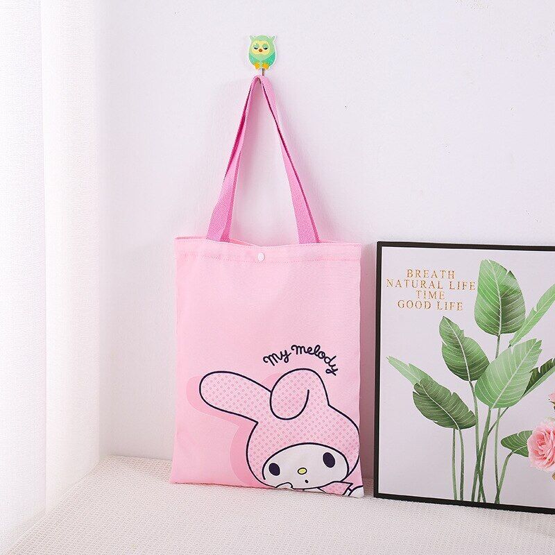 HelloKitty Handbag My Melody Kuromi Cute Beauty Shopping Storage Shoulder Bag