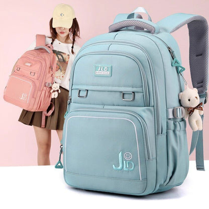 Girls School Bag Backpack Travel Pockets Daypack Schoolbag Women Student