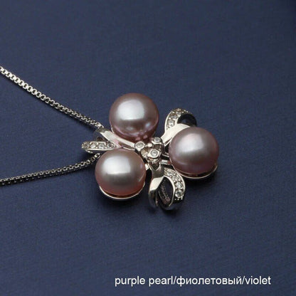 Pearl Freshwater Pendant 925 Silver Necklace Pendants Chain Jewelry Accessories