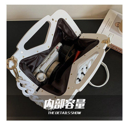 Acrylic Handbag Chain Shoulder Bag Synthetic Leather Crossbody Clutch 30*19*11CM