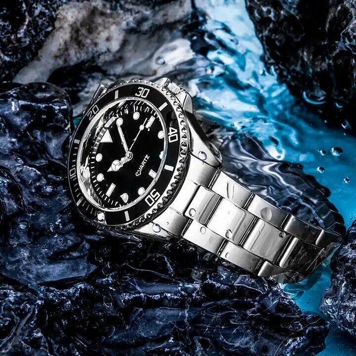Men's Sports Diver Watch Swiss Style High Quality Movement Stainless Steel