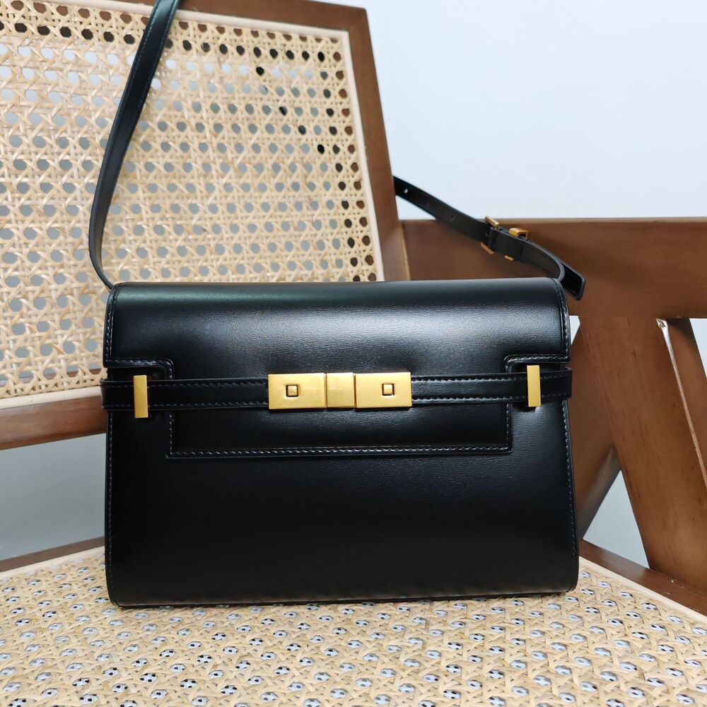 Real Leather Flap Small Purse Briefcase Handbag Shoulder Bag Clutch Fashion