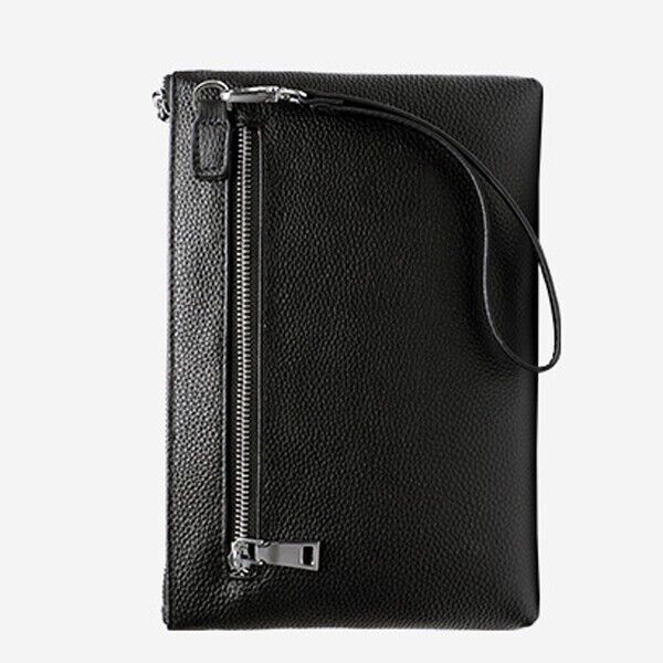Real Leather Men's Bag, Business Envelope Bag, Crocodile Pattern Clutch Wallets