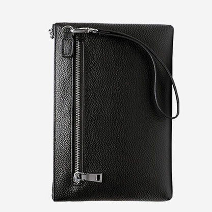 Real Leather Men's Bag, Business Envelope Bag, Crocodile Pattern Clutch Wallets