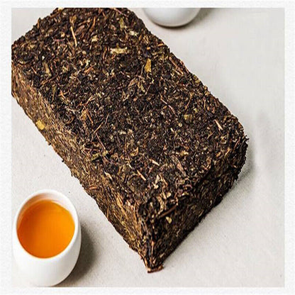 Puer Cooked Tea Brick Premium Old Banzhang Ancient Tree Bamboo Tube Tea 500g