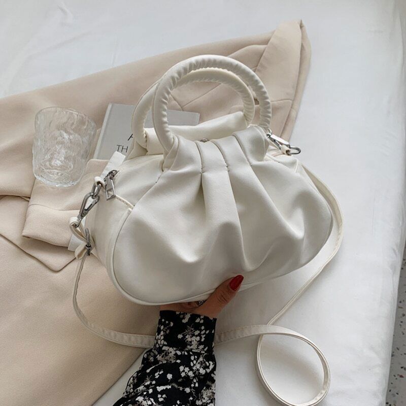 Women Pleated Small Bags Female Tote Bag Ladies High Capacity Handbag