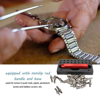 Watch Repair Tool 22Pcs Stainless Steel Crown Tube Screwdriver Removing Toolkits