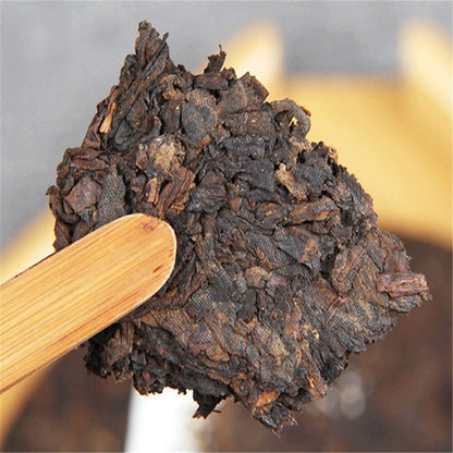 357g Natural Black Tea China Ripe Puer Tea Green Food Puerh Tea Compressed Cake