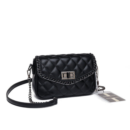 Soft Leather chain bag, women's sling shoulder crossbody bag