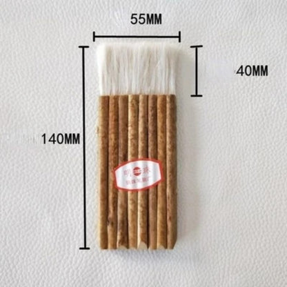 Soft Fleece Line Brush Painting Installation Brush Scrub Brush Bamboo Paint Brush -