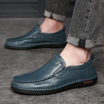 Genuine Leather Men Loafers ShoesMen dress shoes Flat men Driving Shoes