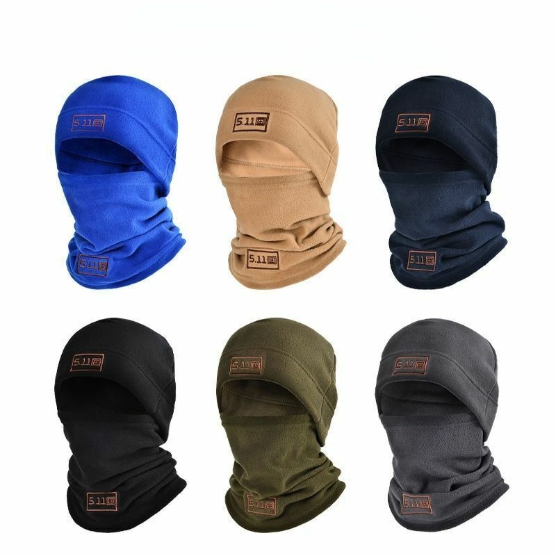 Winter Fleece Hat Scarf Set Head Cover Balaclava Face Mask Neck Warmer Cycling