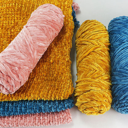 100g/Ball Chenille Thick DIY Velvet Crochet Knitted Wool Craft Knitting Yarn