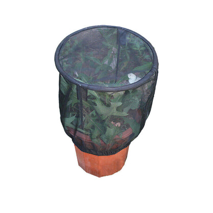 Plant Protective Net Cover with Zipper Mesh Net Bag Garden Plant Cover Fruit