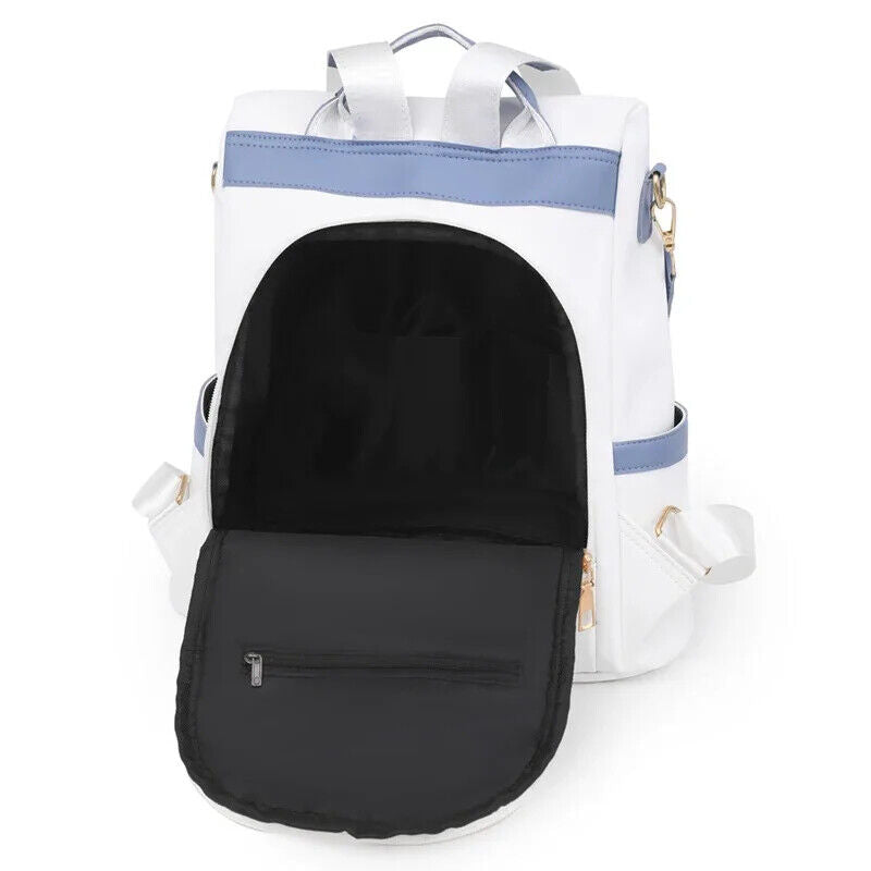 Women's Backpack Back Zipper Girls Schoolbag Travel Single Shoulder Backpack
