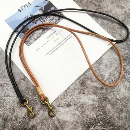 Mobile Phone Straps Cowhide Lanyards Key Leather Card Badge Neck Sling Band 50cm