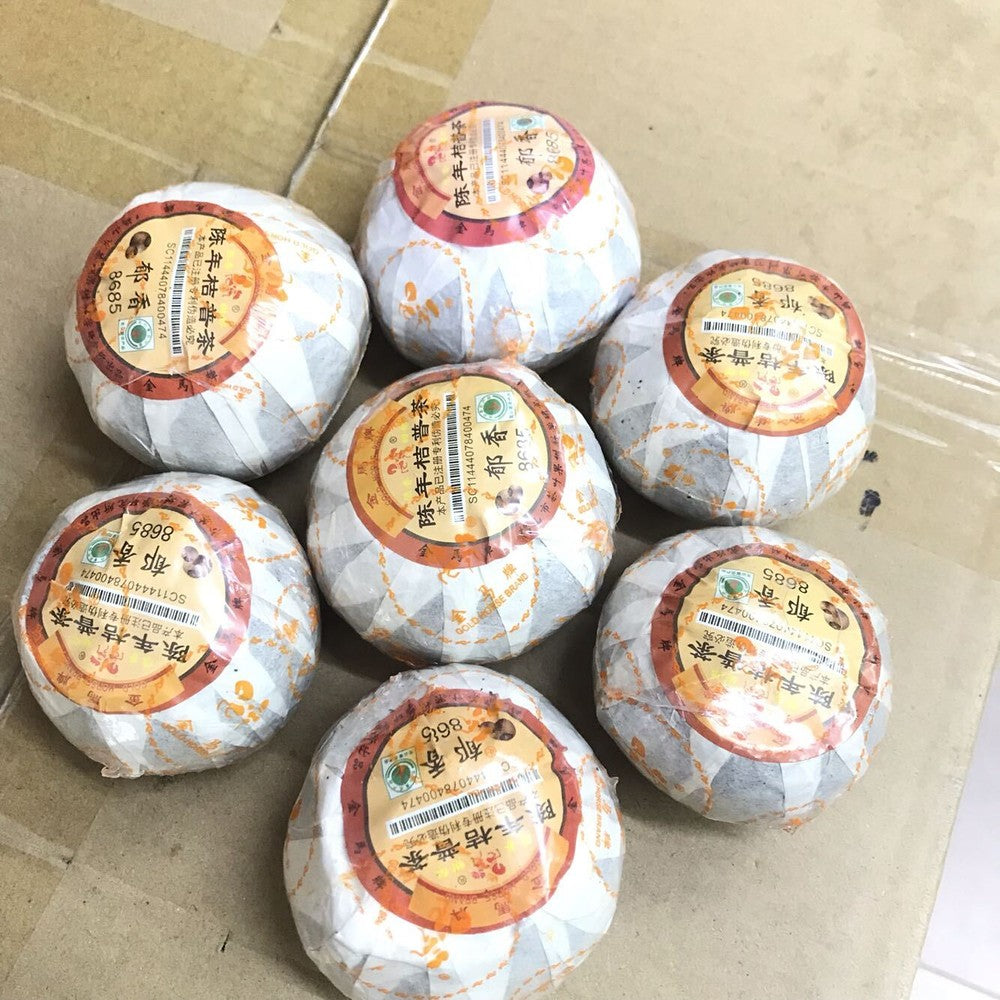 Orange Pu'er Tea Yuxiang 8685 China Loose Leaf Ripe Pu'er Tea Slimming Tea -