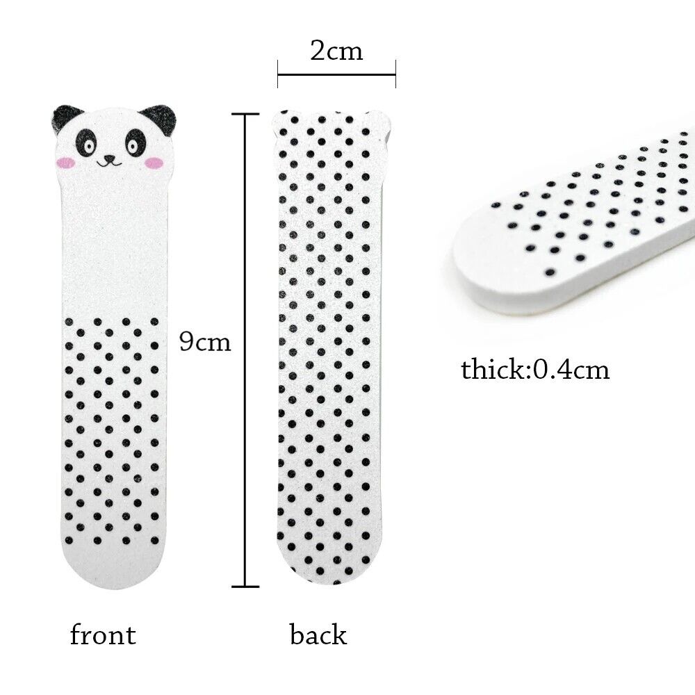 Nail Buffer Sanding Files 50Pcs Mini Sandpaper Animals DIY Finger Tip Salon Tool