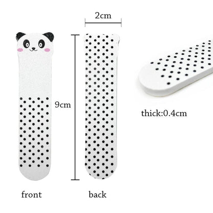 Nail Buffer Sanding Files 50Pcs Mini Sandpaper Animals DIY Finger Tip Salon Tool