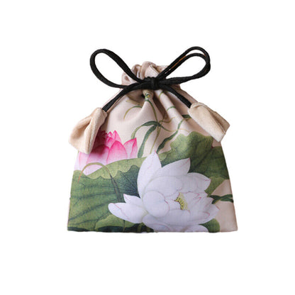 Chinese Velvet Jewelry Buddha Bag Organizer Storage Bag Jewelry Teacups Case NEW