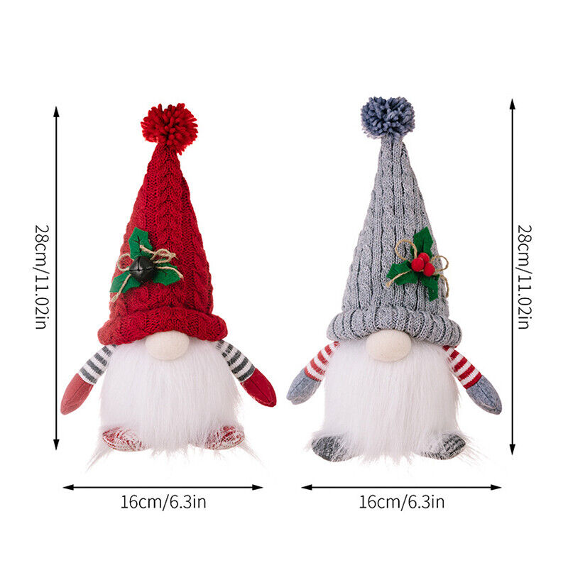 11in Christmas Doll Ornament With Light XMAS Home Decorations Gifts for New Year