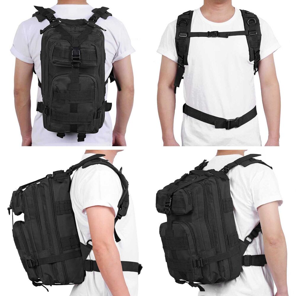 30L Military Tactical Backpack Large Army 3 Day Assault Pack Molle Bag Rucksack
