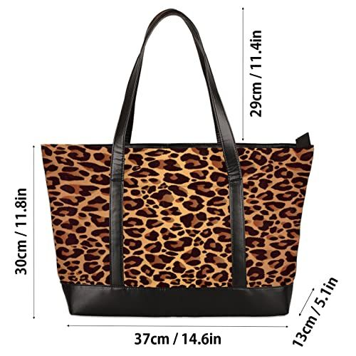 Laptop Tote Bag for Women 15.6 inch Leopard Cheetah A:cheetah Skin